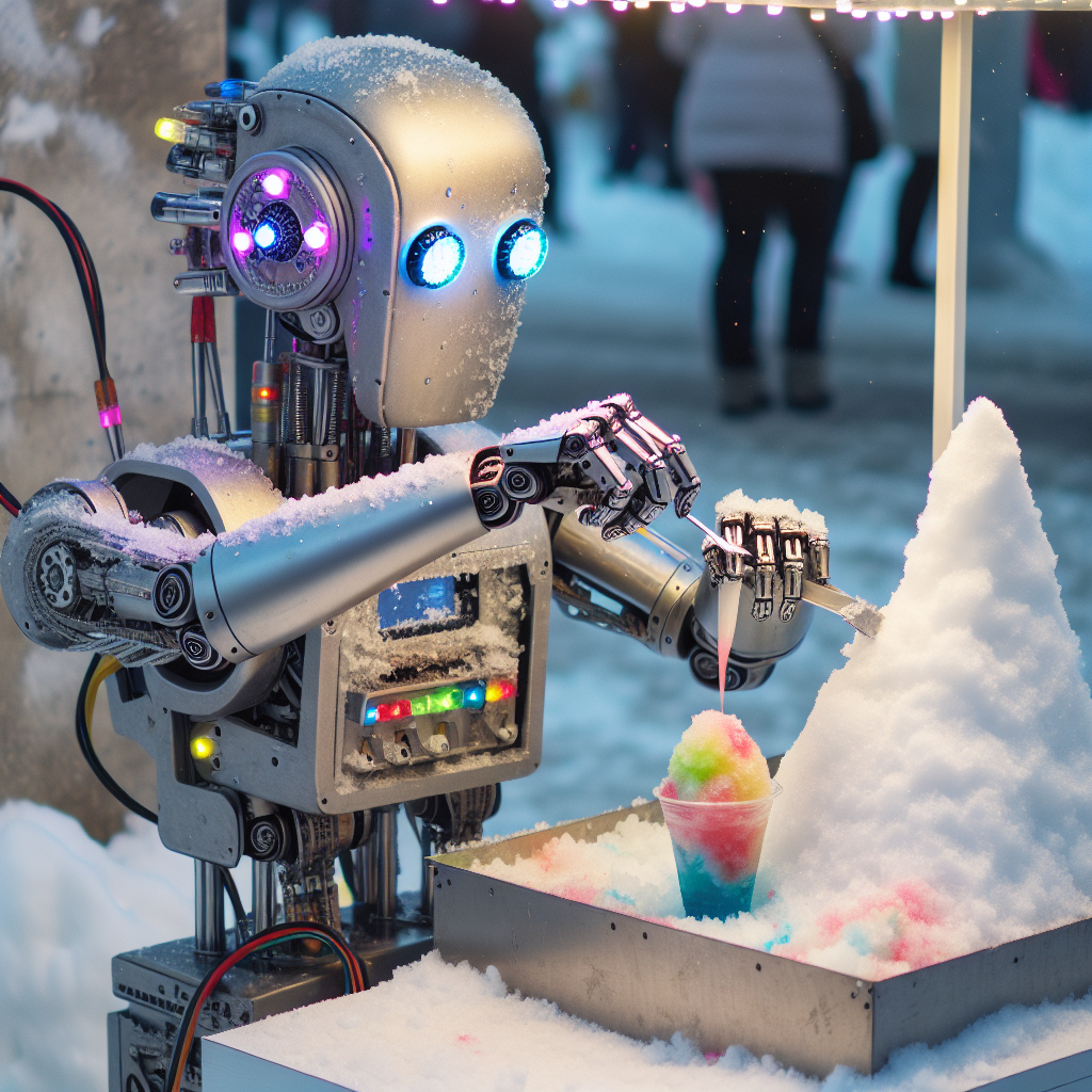 Robot snow cone